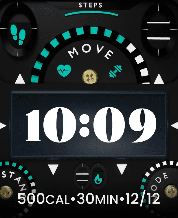 tech clock face
